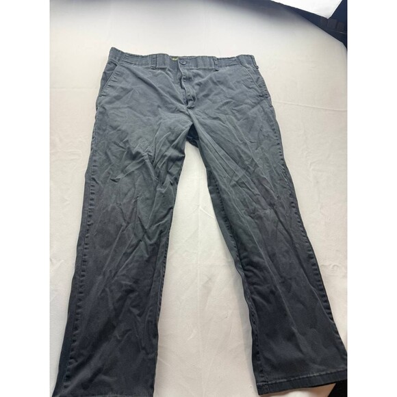 Lee Pants Mens 40X30 Gray Extreme Comfort Straight Fit Performance Stretch Chino - Picture 3 of 5
